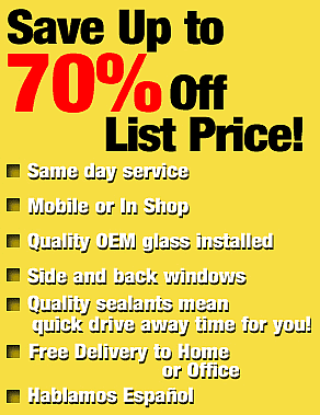 Save up to 70% off list price in arlington auto glass and repair 